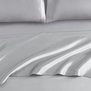 Serta Satin Grey Sheets New Queen